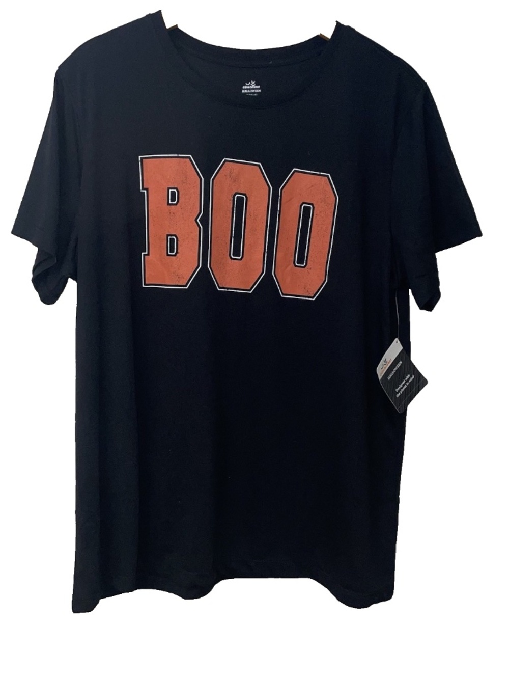 Halloween BOO Women's T-shirt Black Size XL 16-18 NWT Way to Celebrate